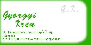 gyorgyi kren business card